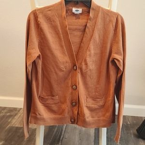 Old Navy Brown Button Down Cardigan Sweater